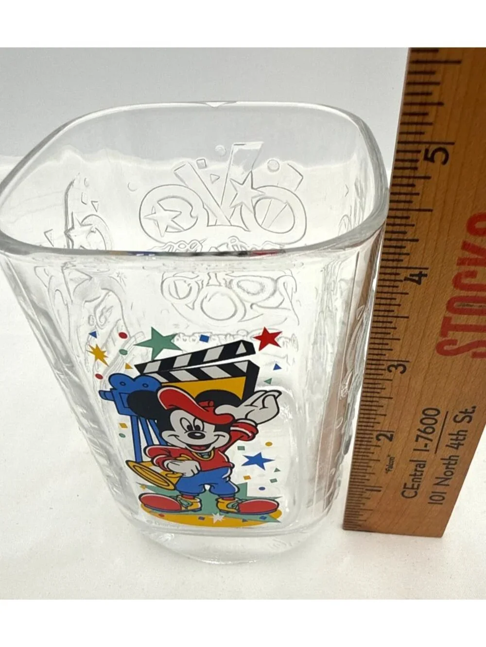 VTG McDonalds Disney World 2000 Celebration Glass Set Of 3 Mickey Mouse Design